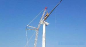 金風科技在美最大容量風電項目完成吊裝