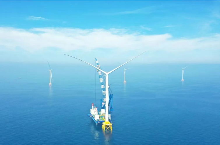 中國在建最深海上風電項目首批并網