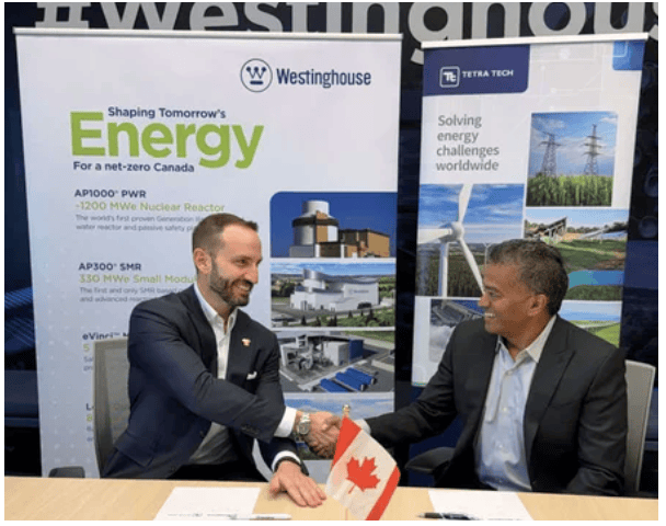 西屋電氣與加拿大Tetra Tech簽署核能合作協(xié)議，推進(jìn)AP1000反應(yīng)堆項(xiàng)目