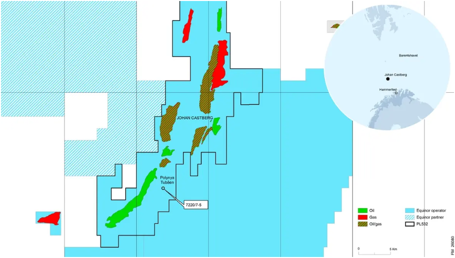 挪威國家石油公司（Equinor）在探區(qū)發(fā)現(xiàn)新石油